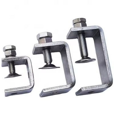 304 Stainless Steel Metal Welding Parts Adjustable C Channel Strut Beam Clamp